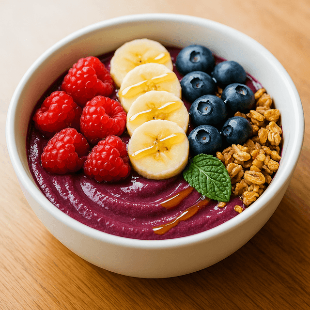 AI-generated acai bowl